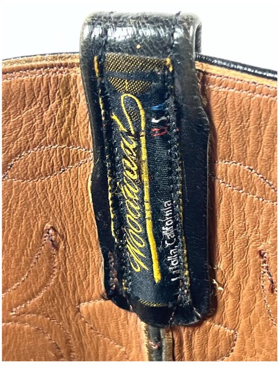 John Allen Woodward Stingray Western Boots Men’s 12 Black Exotic main image 4